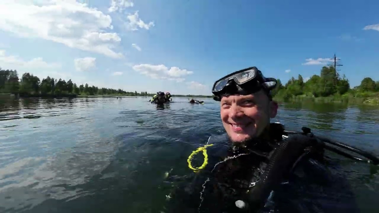 Водолазка. Спуск на земснаряд.