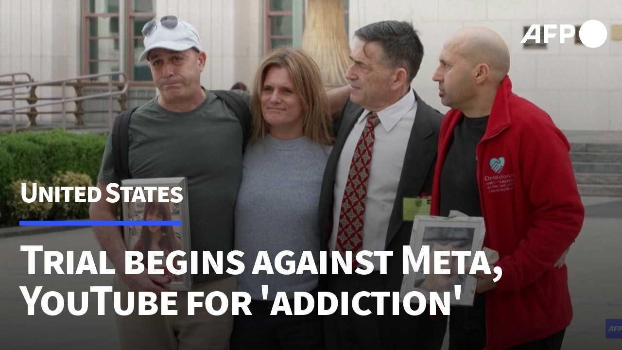 Landmark US addiction trial against Meta and YouTube begins | AFP