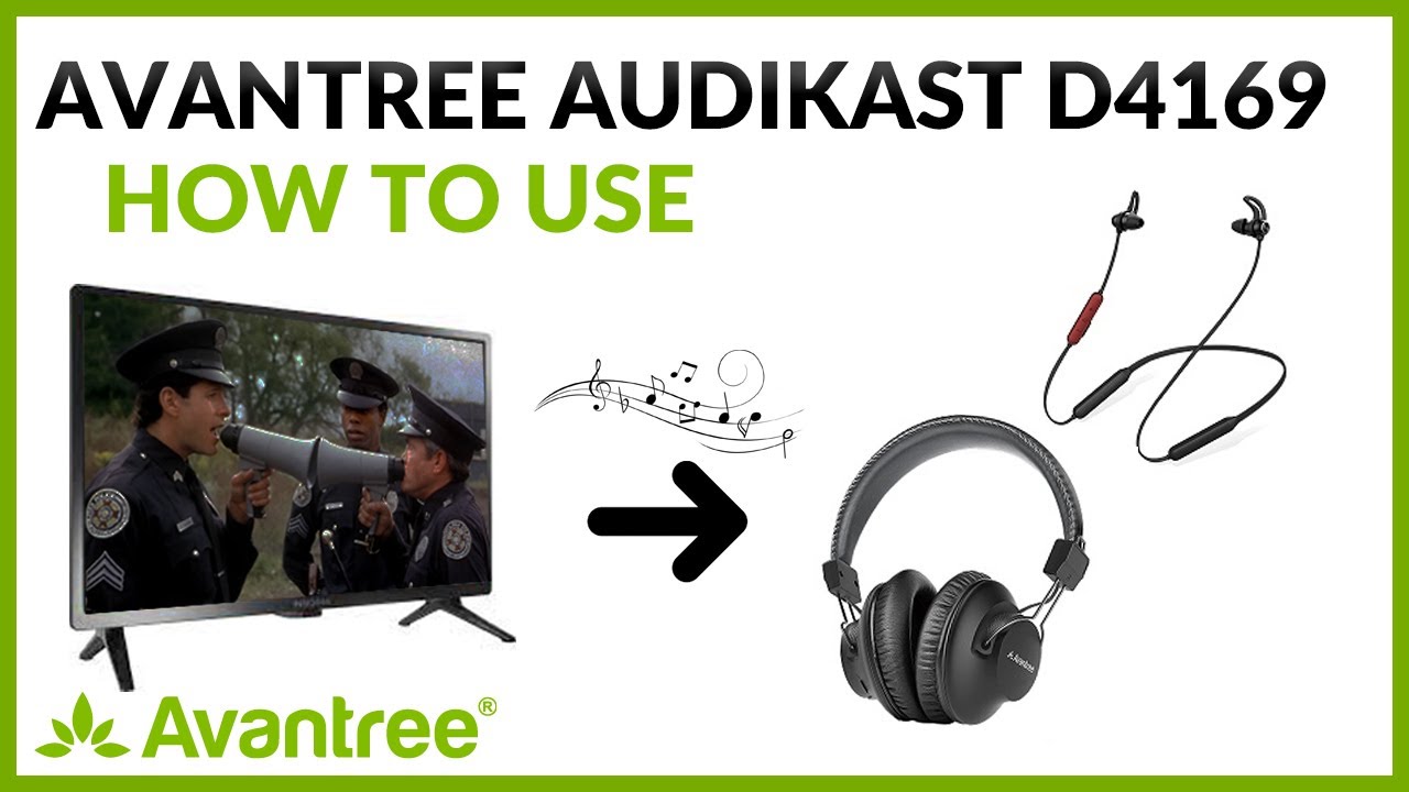 How to Use Avantree Audikast D4169 - Two Bluetooth Headphones One TV Wireless Kit