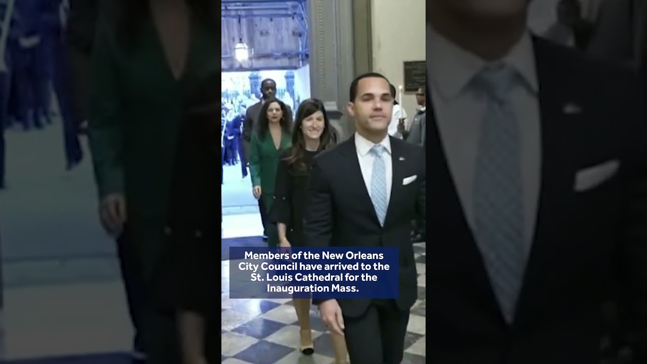 Members of the New Orleans City Council have arrived to Inauguration Mass.