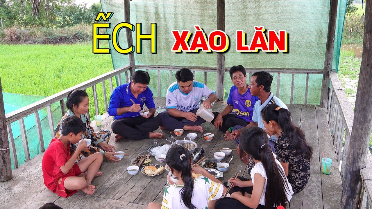 Trời lạnh cuối năm bắt Ếch Xào Lăn anh em lai rai kể chuyện Tết