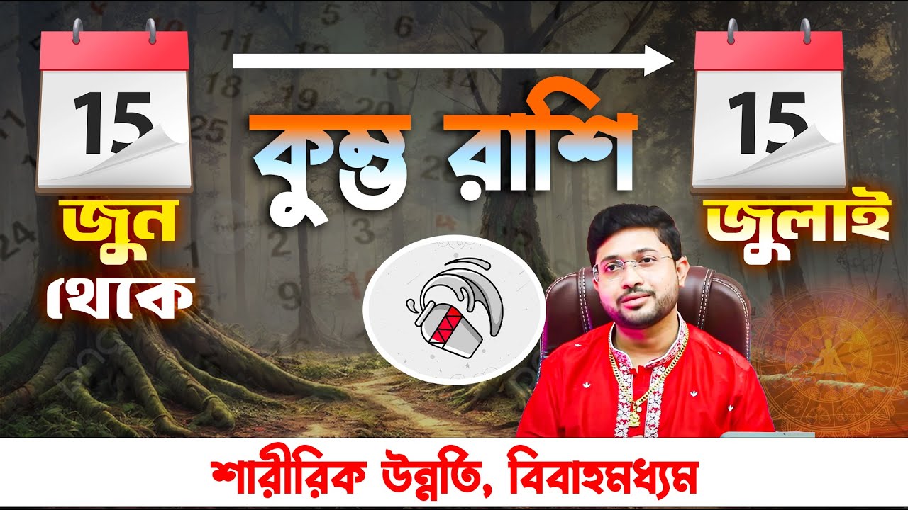 ১৫ই জুন থেকে ১৫ই জুলাই | কুম্ভ রাশি ও লগ্নের রাশিফল | Aquarius | 15 June to 15 July।
