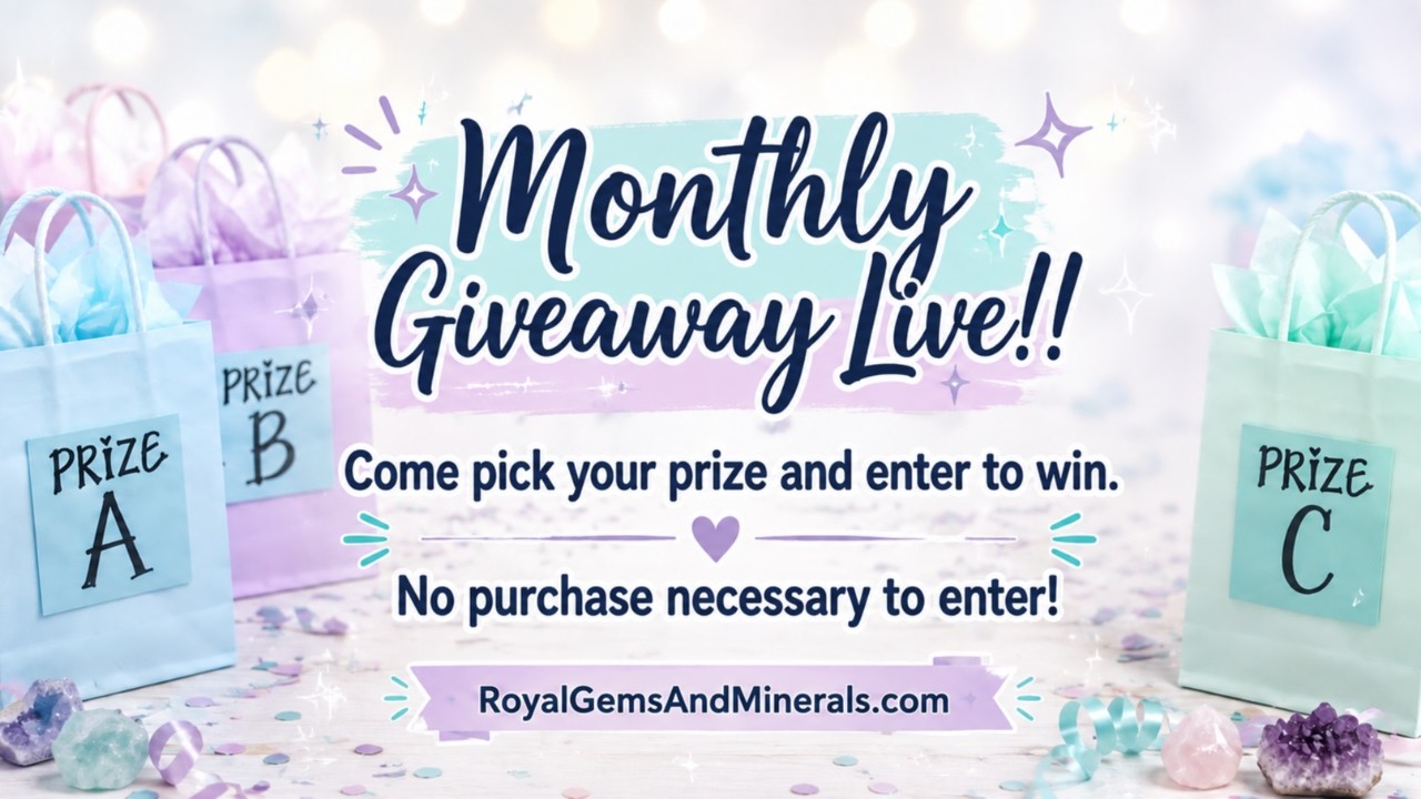 Monthly Giveaway Live! Pick Your Prize for entries! Drawing Tonight