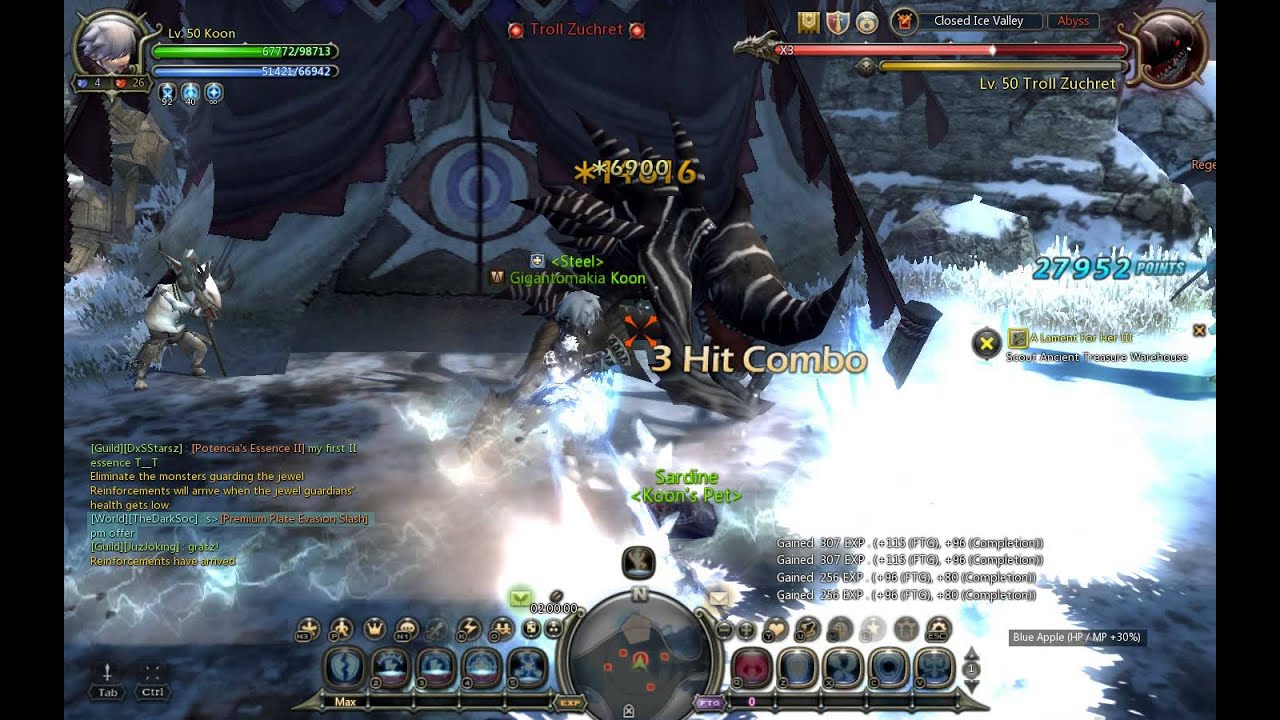 Dragon Nest Lv50 Crusader Solo Closed Ice Valley