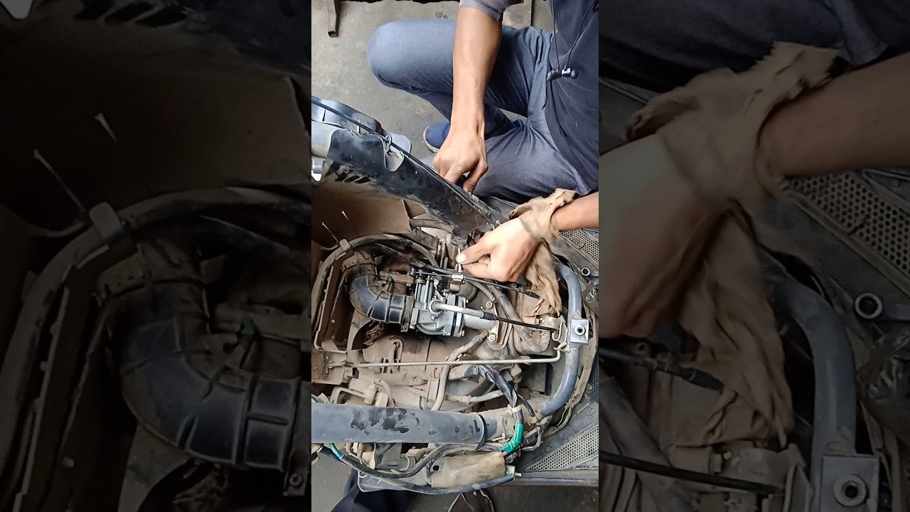 Honda Activa Choke Wire Fitting #choke #chokewire #automobile