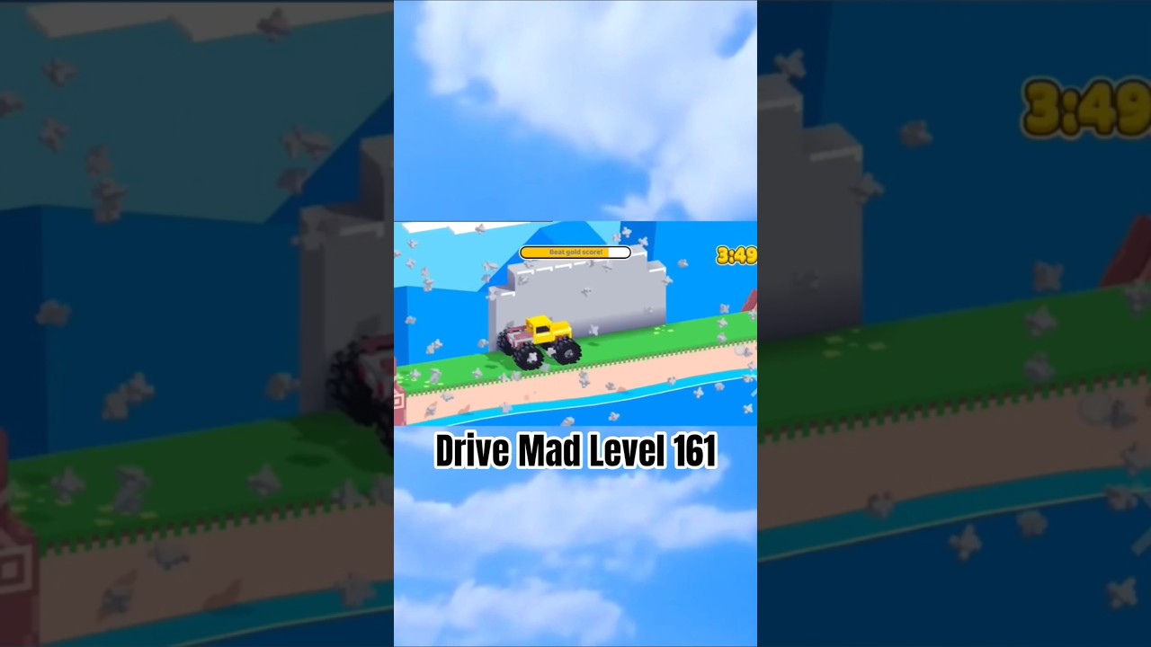 Drive Mad Level 161 #fancade #games #automobile #poki #gaming #drivemad #gameplay