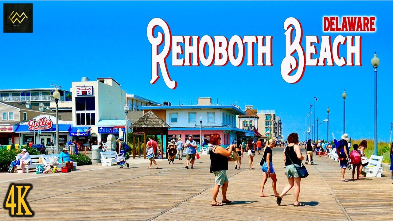 Rehoboth Beach Boardwalk & Rehoboth Ave [4K]