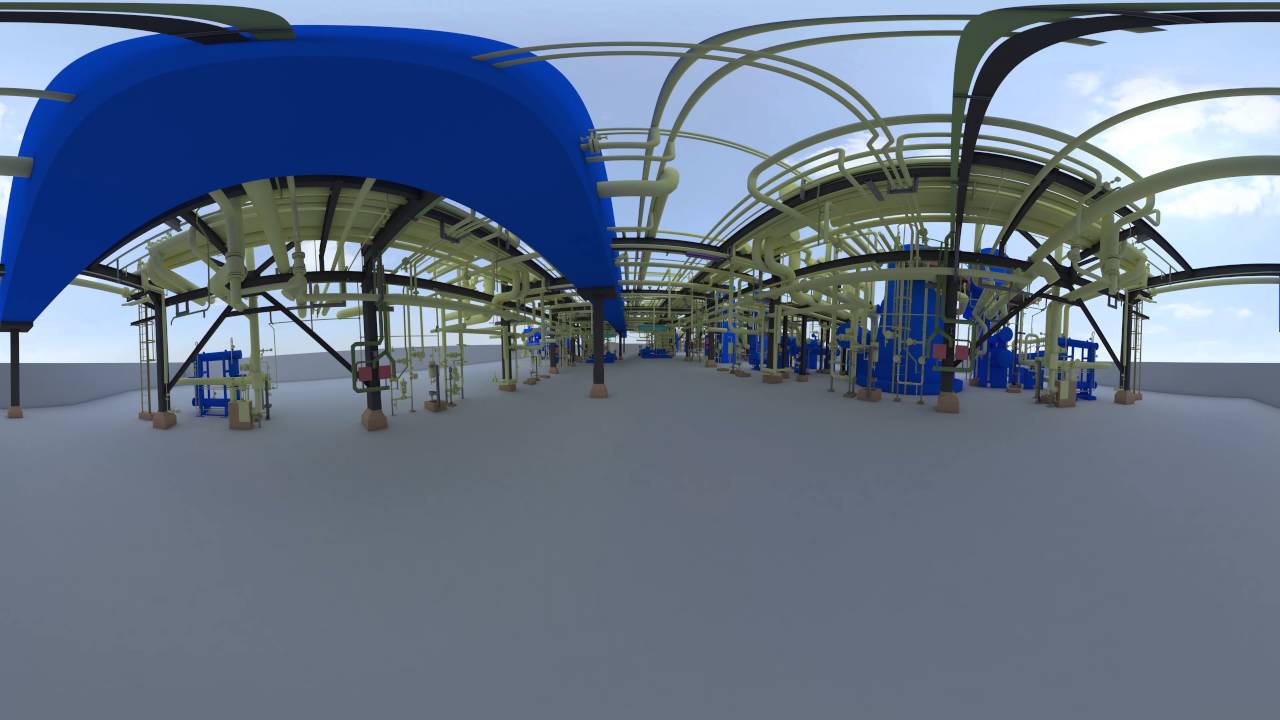 360 vr 3D Oil and gas plant