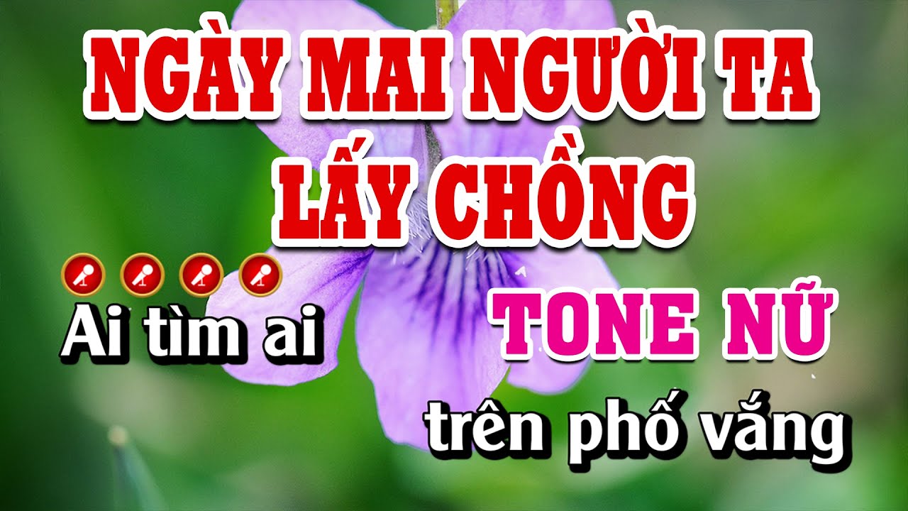 Ngày Mai Người Ta Lấy Chồng Karaoke Tone Nữ Beat Chuẩn Dễ Hát | Linh Linh Karaoke