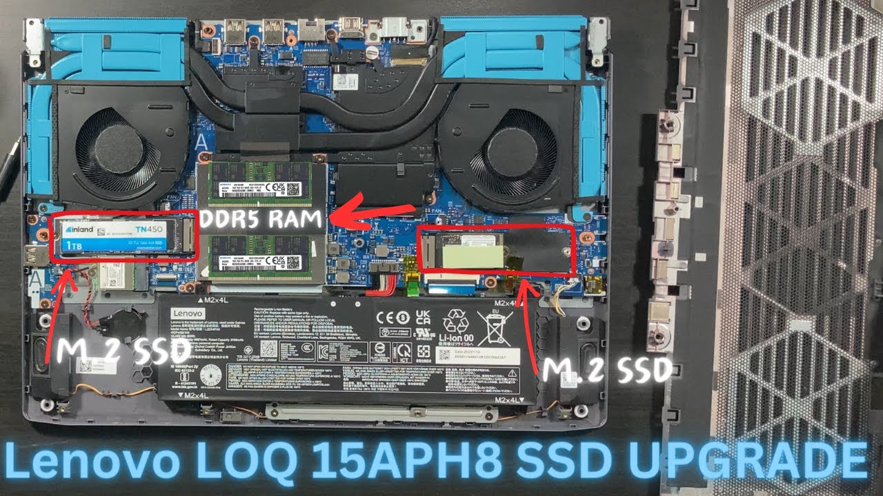 Lenovo LOQ 15APH8 SSD Upgrade and RAM Location!!!!!!