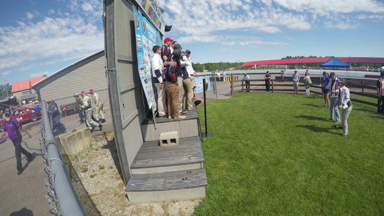 The Podium at Mid-Ohio:   Genius Garage 2017