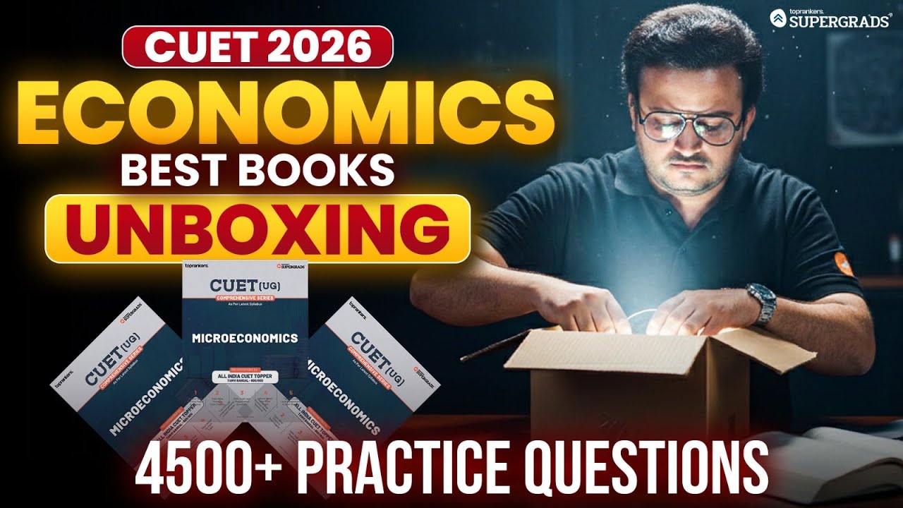 Best Books for CUET UG Economics 2026 📚 | CUET Economics Books Unboxing | 4500+ Practice Questions