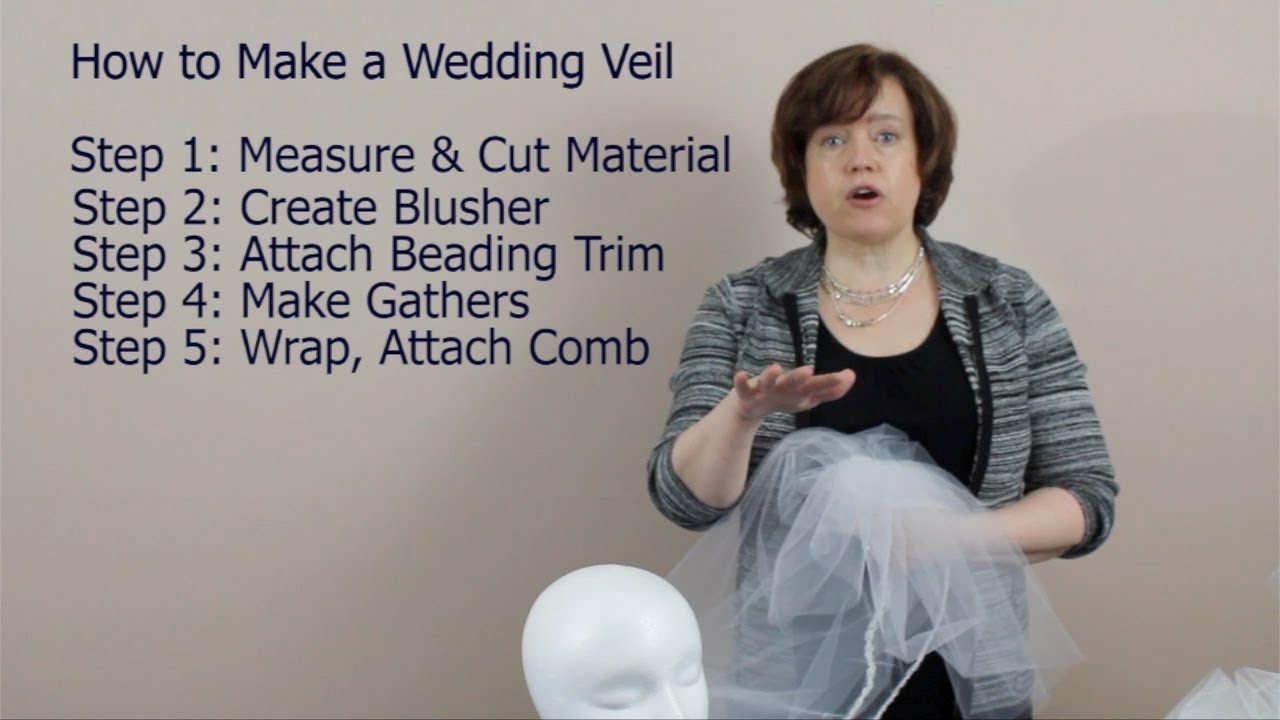 How to Make a Wedding Veil with a Comb: 5 Steps Summary