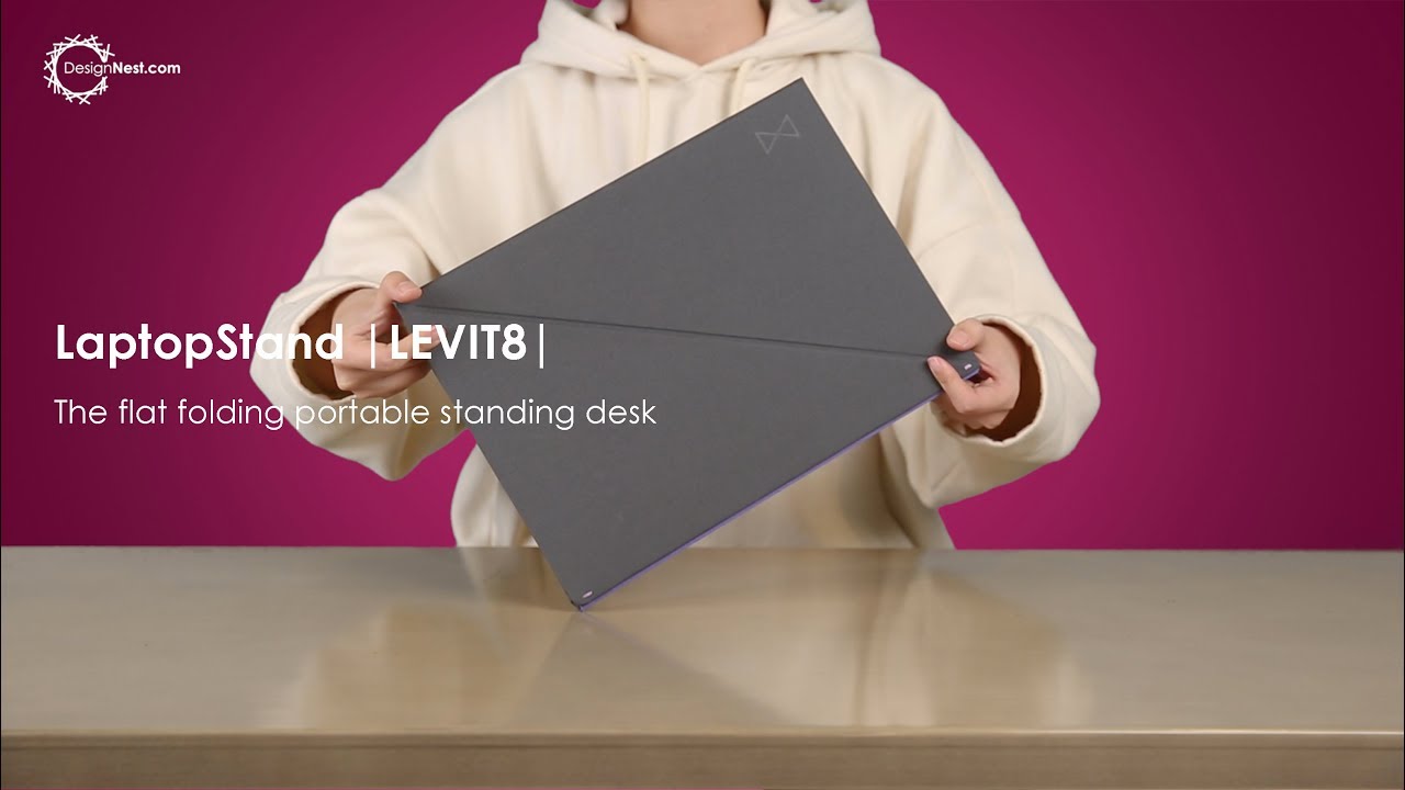 LaptopStand |LEVIT8| - The flat folding portable standing desk