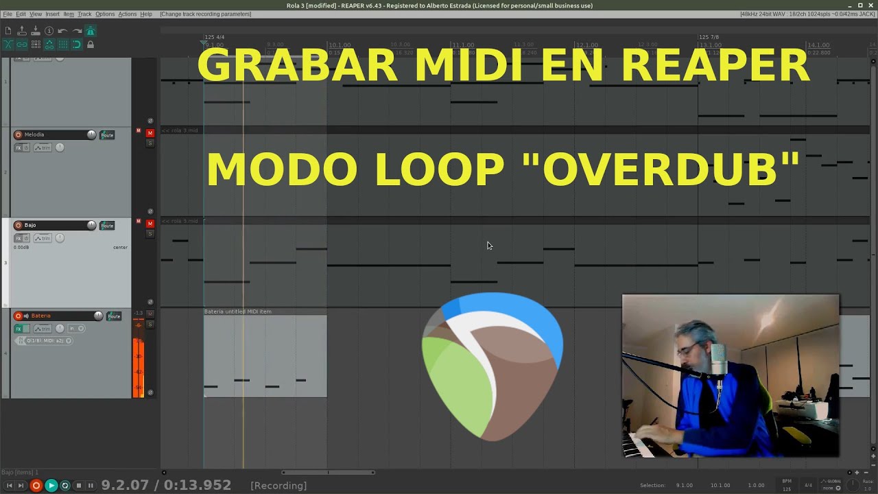 Grabar MIDI en 
