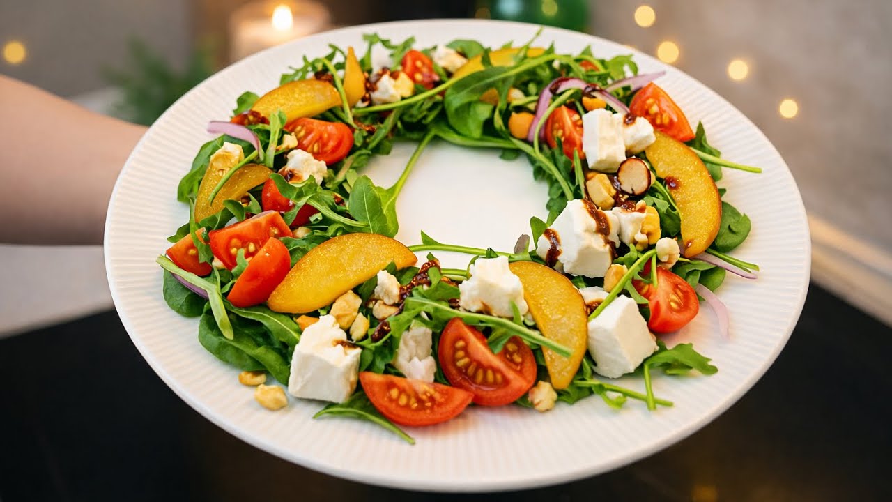 Christmas Salad with Caramelized Pear & Feta — Perfect Holiday Dish