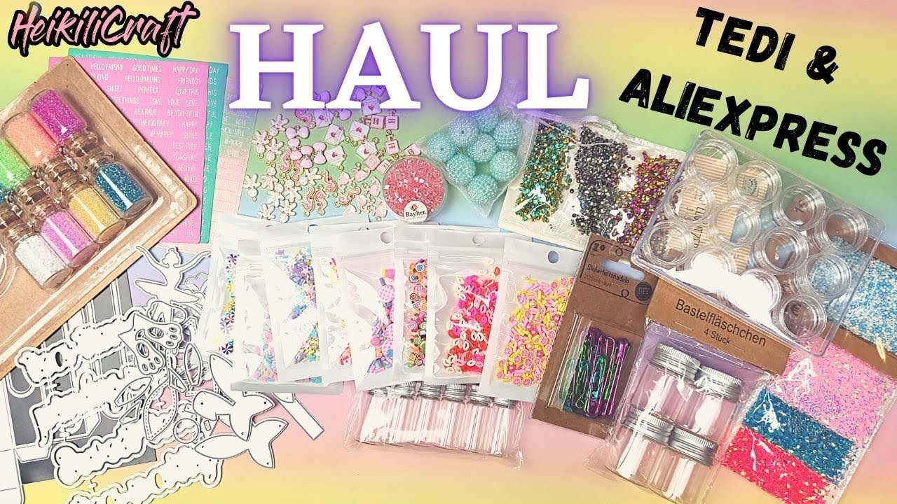 Mega Tedi, AliExpress und Woolworth Bastel Haul 💚Magnetplatten Schnäppchen bei Tedi 😃