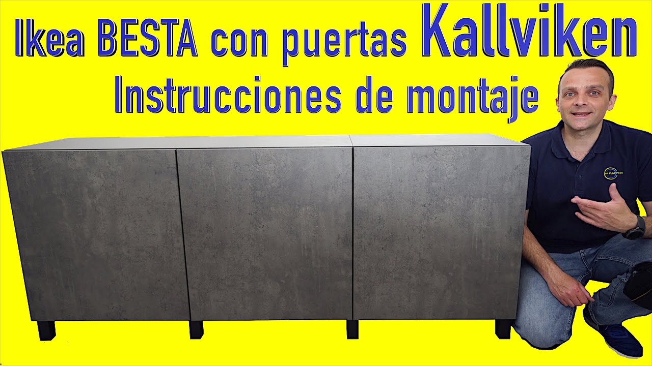 Ikea BESTA con puertas Kallviken Instrucciones de montaje