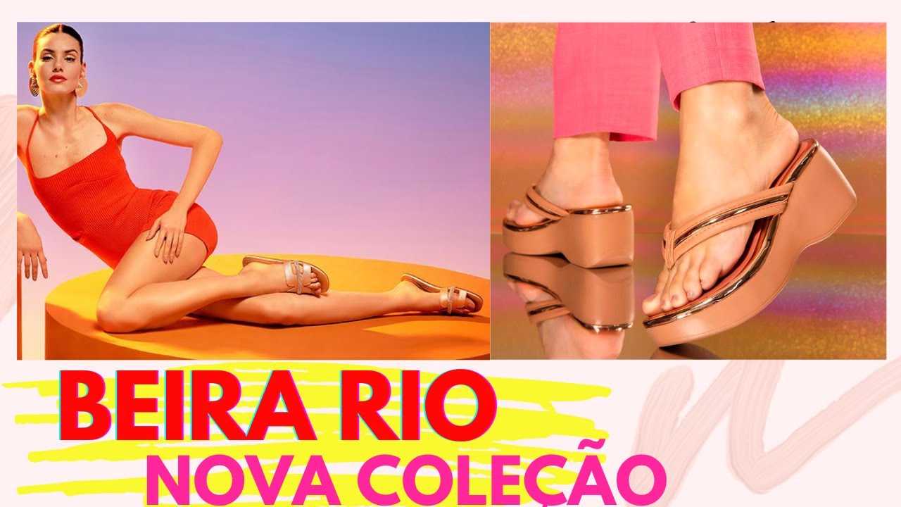 BEIRA RIO NOVA COLEÇÃO DE PRIMAVERA VERÃO 2024 SANDÁLIAS PAPETES E RASTEIRINHAS TENDÊNCIA/LANÇAMENTO