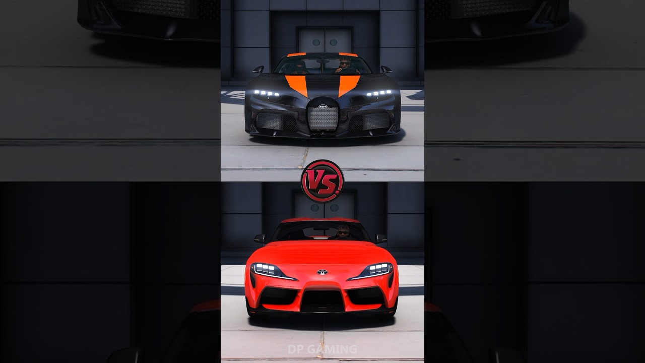 Bugatti Chiron Super Sport vs Toyota Supra final battle! Who will win? 😎