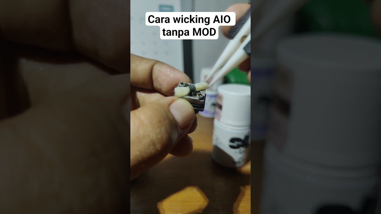 Wicking AIO tanpa MOD #vape #aio #dotshell #wicking #pod #v2