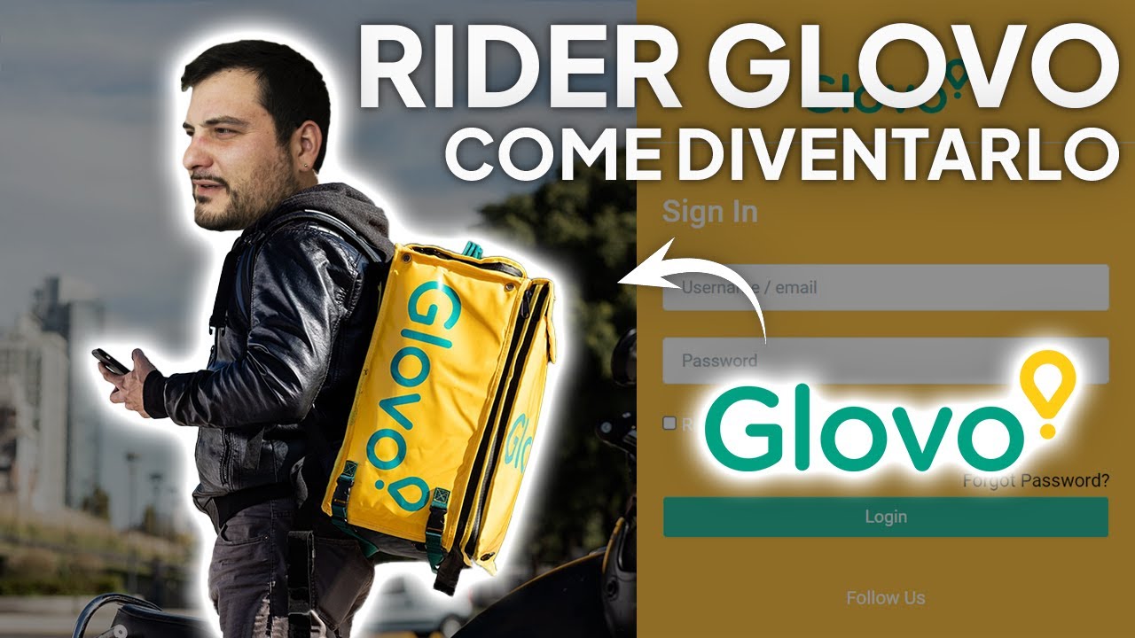 COME sono DIVENTATO RIDER GLOVO - FOOD DELIVERY