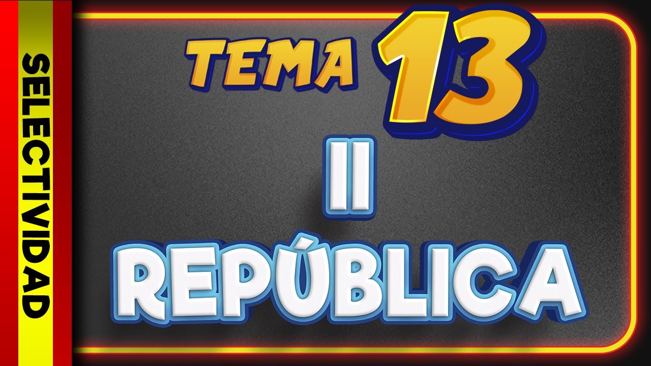 🇪🇸 La II Rep&uacute;blica [1931-1936] 🌐 HISTORIA de ESPA&Ntilde;A