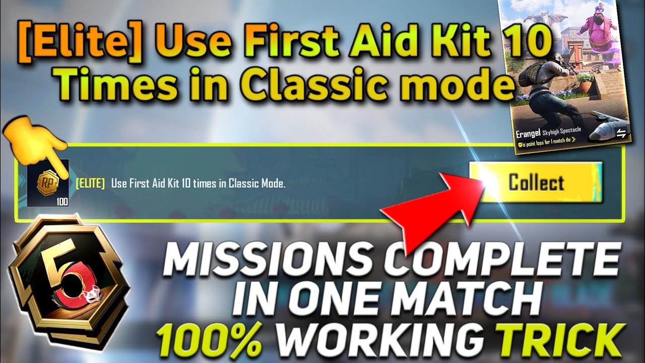 [Elite] Use First Aid Kit 10 Times In Classic mode, A5 Week 6 missions