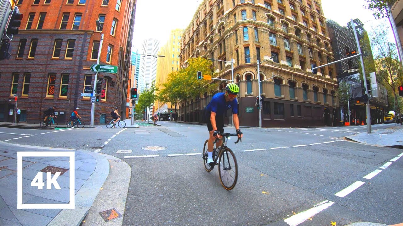 ⁴ᴷ Sydney Bike Tour: Sydney City Centre (CBD) - Sussex, Kent & Pitt St. | Australia Walking Tour 4K