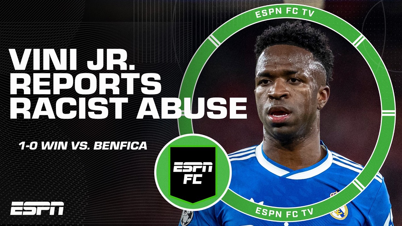 Vini Jr. reports racist abuse by Benfica player during Real Madrid's 1-0 win | ESPN FC