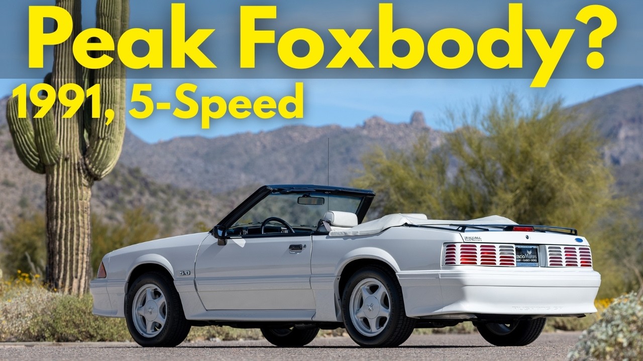 Peak Foxbody? 1991 Ford Mustang GT Convertible 5-Speed