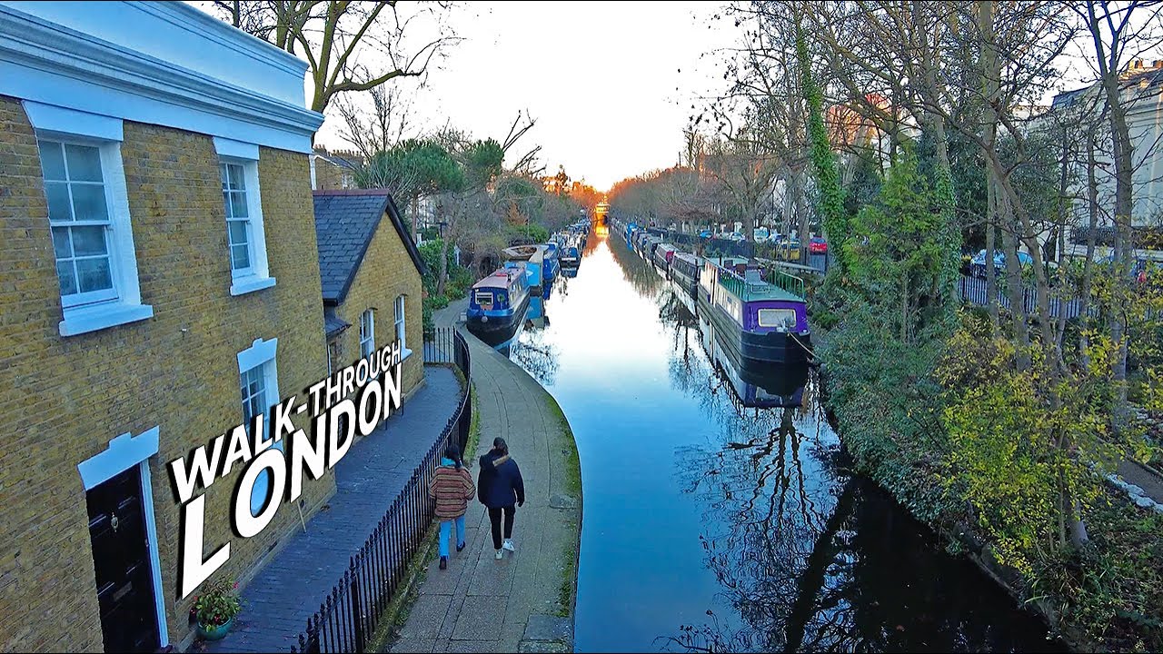 LONDON Walk 🇬🇧 - Exploring Southern Maida Vale's neighbourhood ✨ - Warwick Avenue & Little Venice 🛶🦆