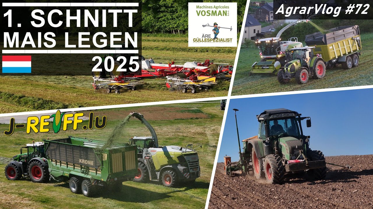AgrarVlog #72 | 1. Schnitt und Mais legen | @Südeifel Agrar und Luxemburg 2025