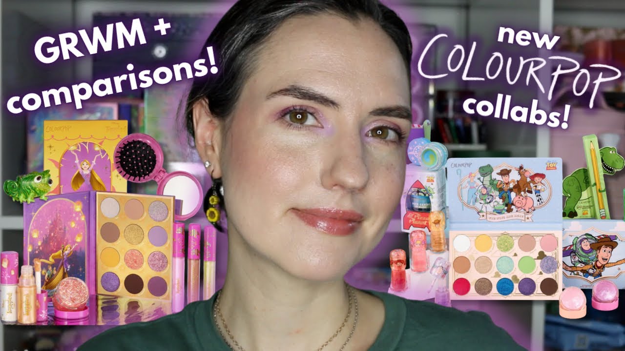 ColourPop Toy Story and Tangled Collections! | Lots of Comparisons + GRWM