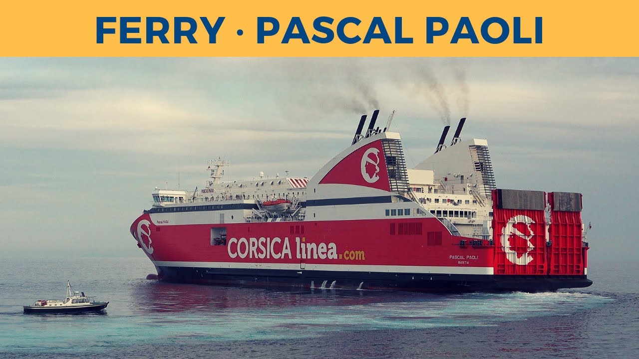 Departure of ferry PASCAL PAOLI in Bastia (Corsica Linea)