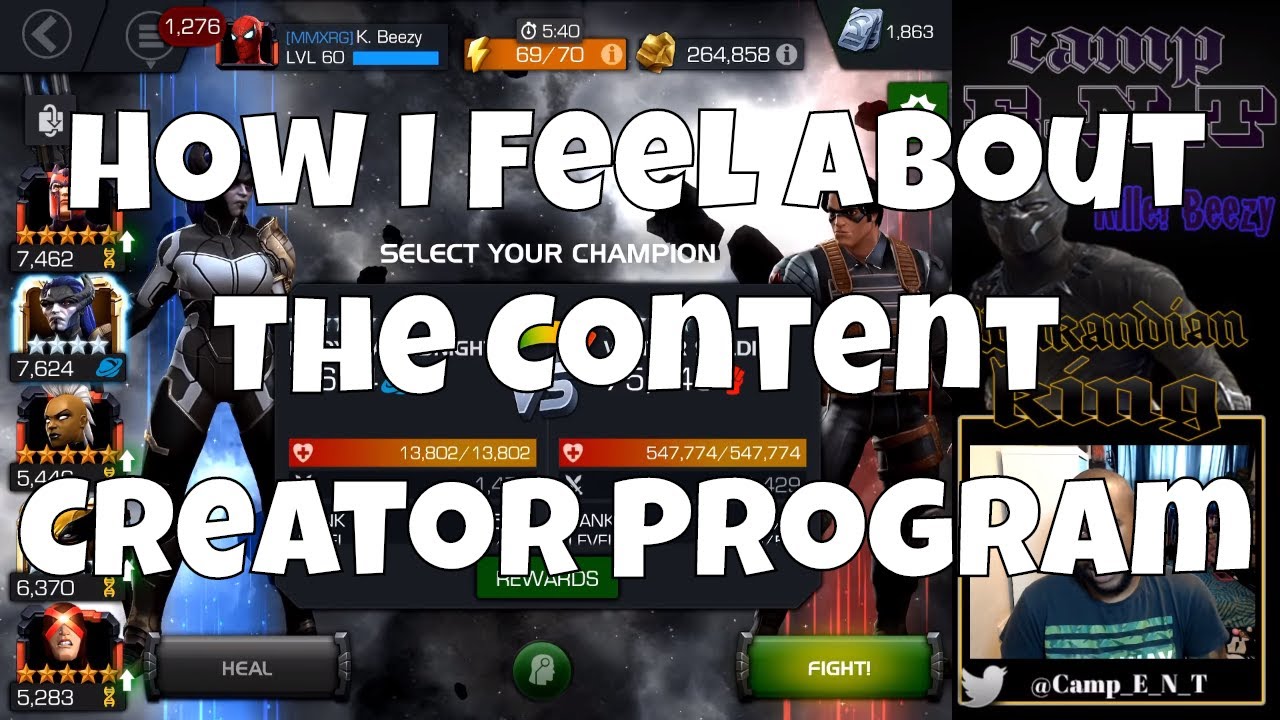 Content Creator Program   l  Marvel Contest Of Champions