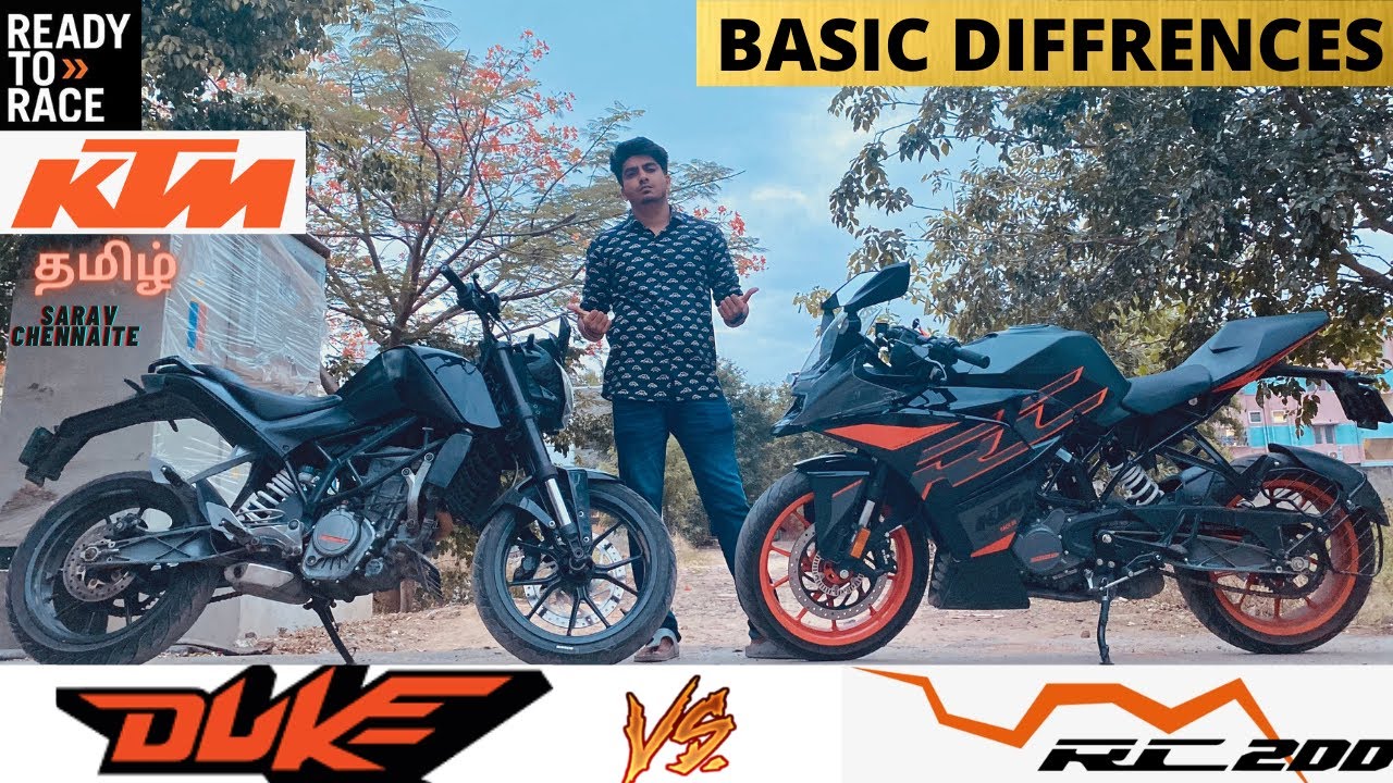 KTM DUKE 200 Vs RC 200 | COMPARISON VIDEO | Tamil Review
