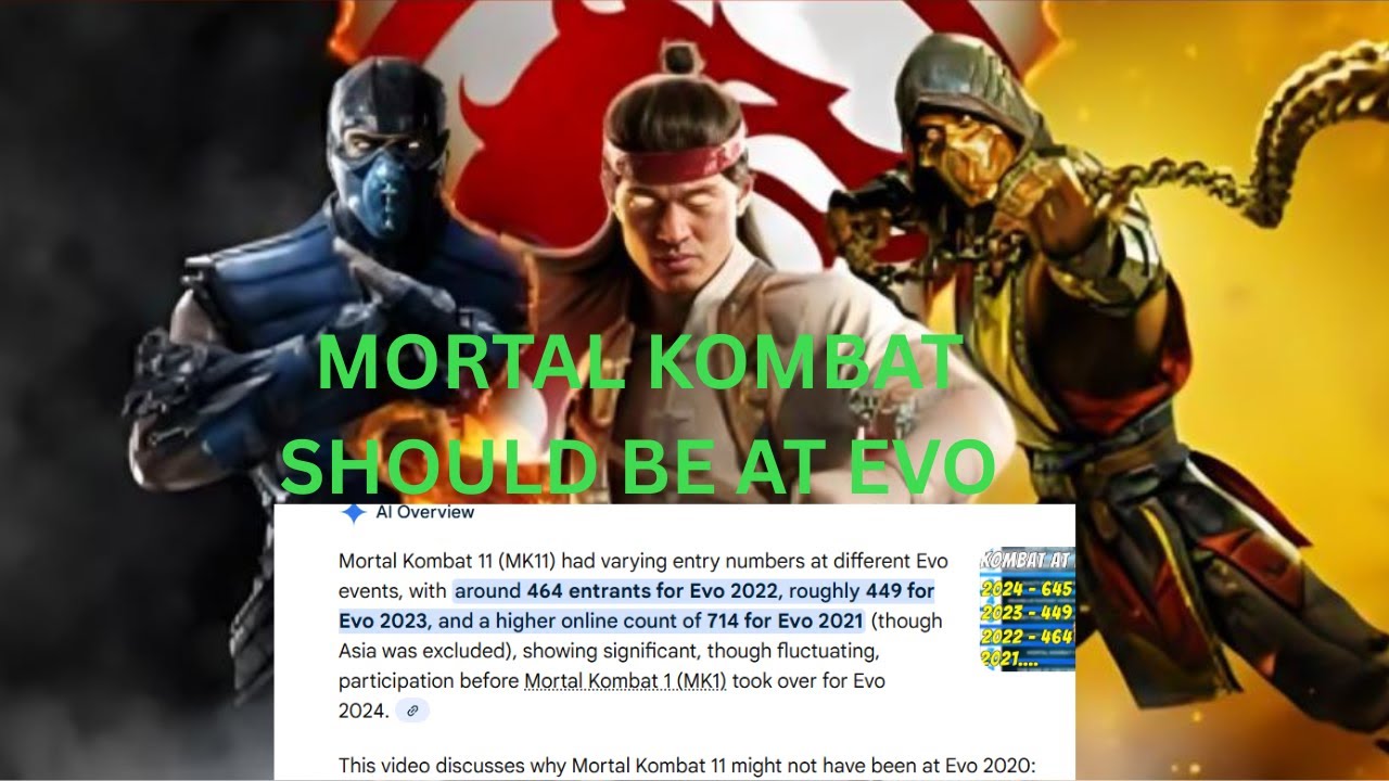 Evo Numbers low, why MK not here?