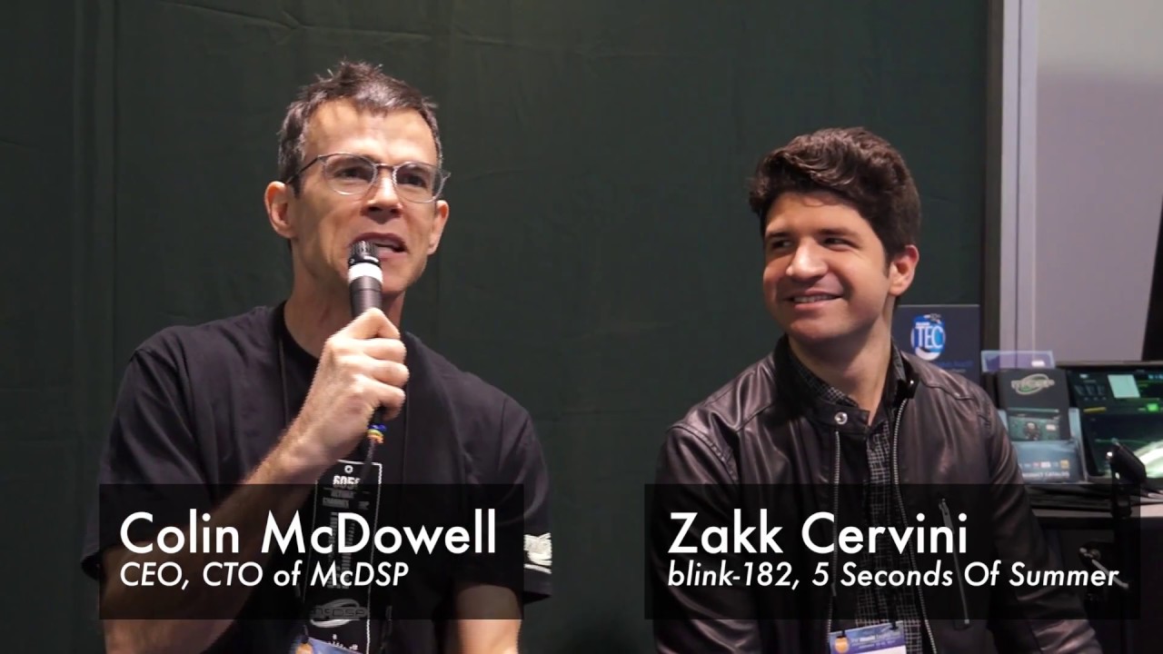 Zakk Cervini at McDSP booth NAMM 2017