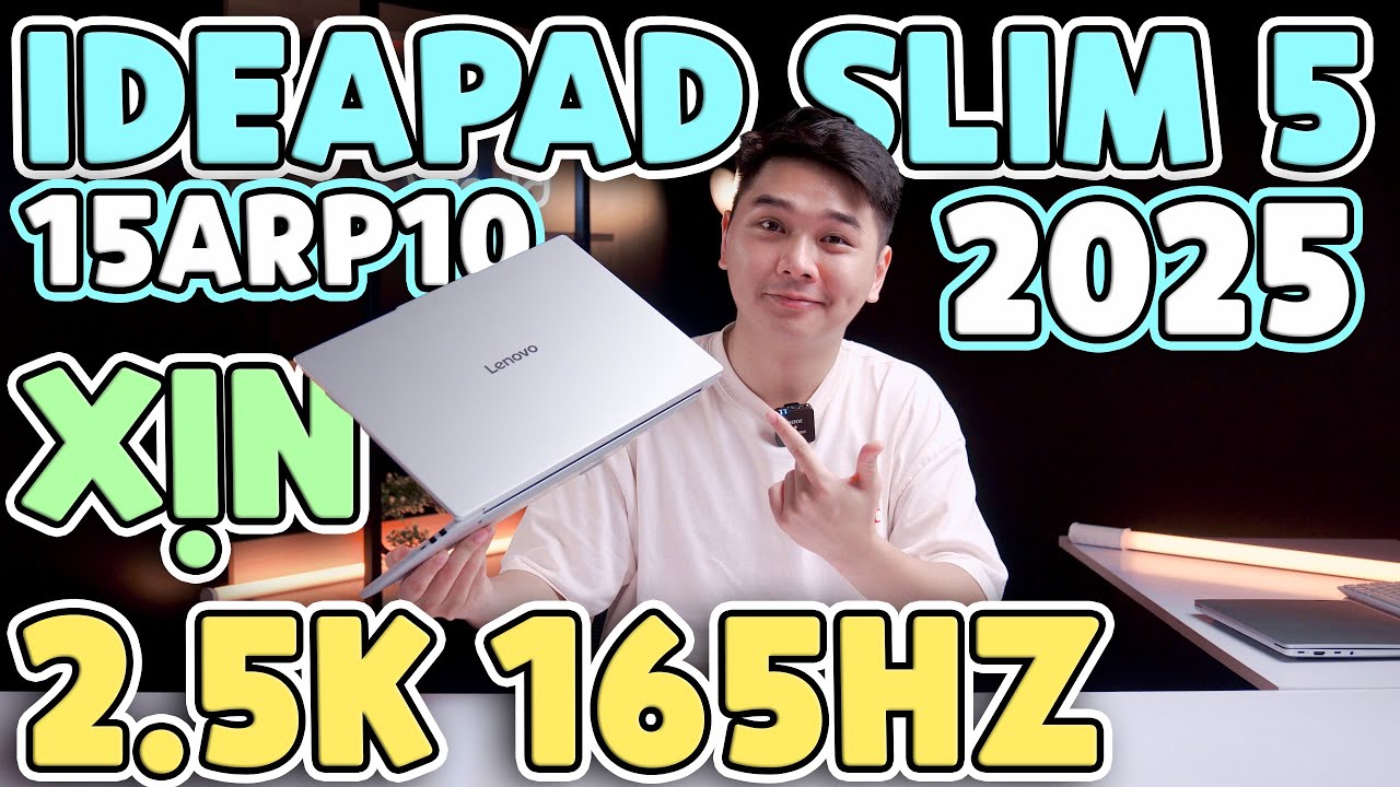 Lenovo IdeaPad Slim 5 15ARP10 2SVN (2025) - Màn đẹp 2.5K 165Hz, khá giống Macbook | LaptopWorld