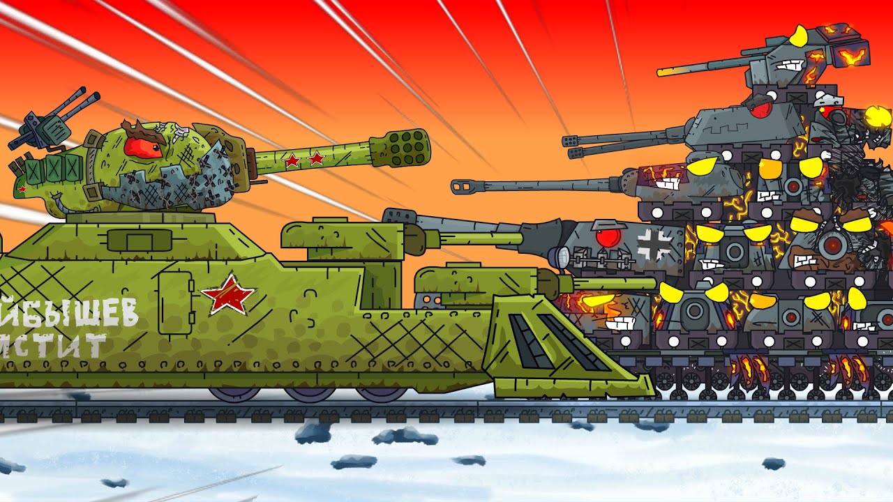 Я ПРОБЬЮ ЕГО ТЯЖЁЛЫМ ТАРАНОМ! Советский Броне-Щука vs КВ-54
