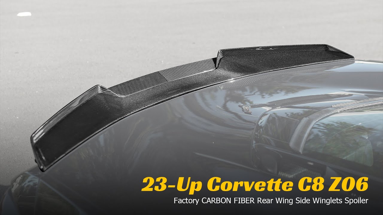 Extreme Online Store For 2023-Up Corvette C8 Z06 Carbon Fiber Rear Wickerbill Spoiler