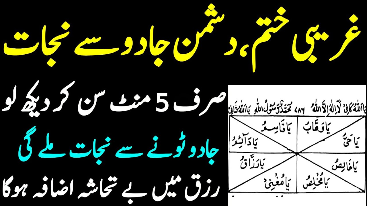 Gareebi Khtm Dushman Jadoo Sy Nijat | Sirf 5 Mint Sun KY Dhk Lo | Rizq Me Beshumar izafa Ho Jye Ga