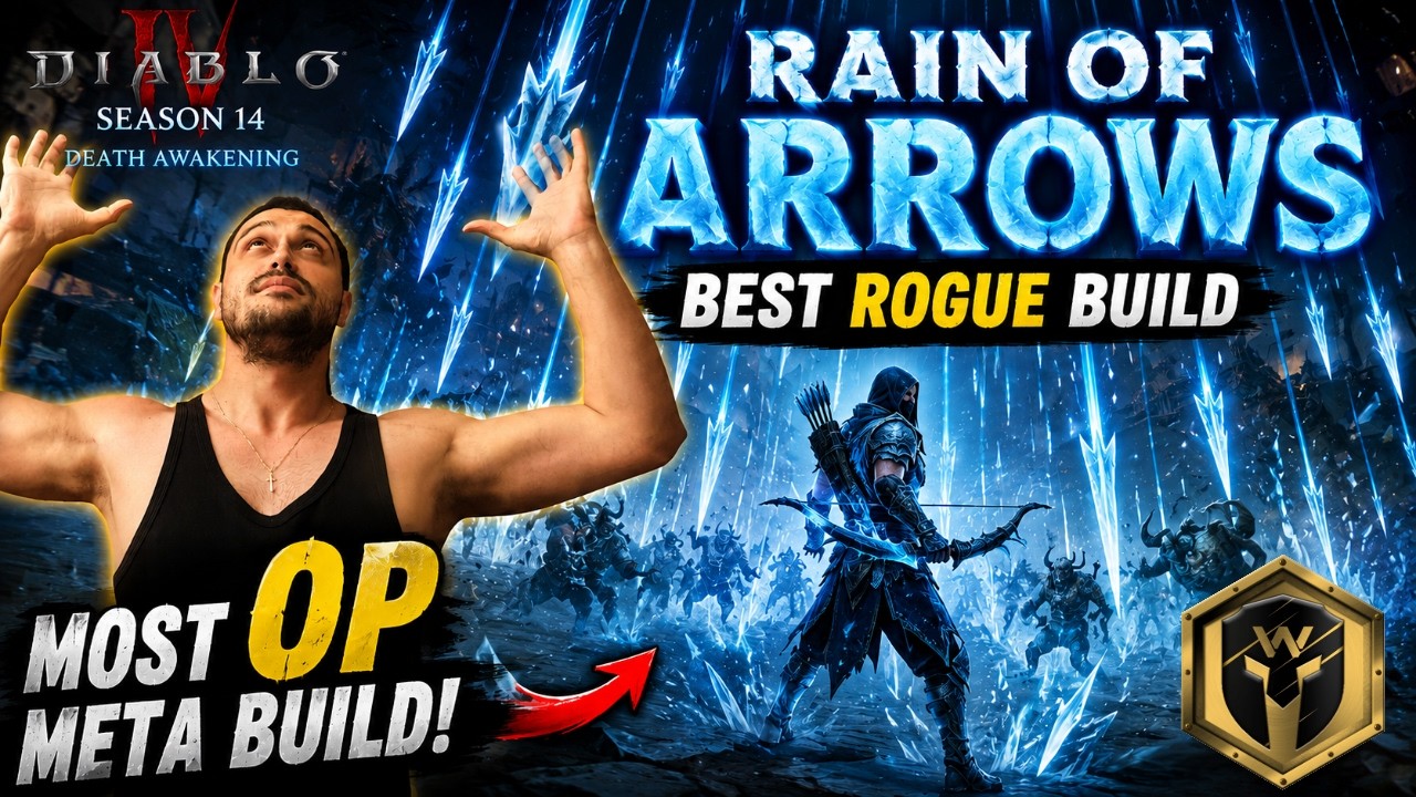 Best Rogue Build for Season 14! Freeze Rain of Arrows META - Guide - Diablo 4