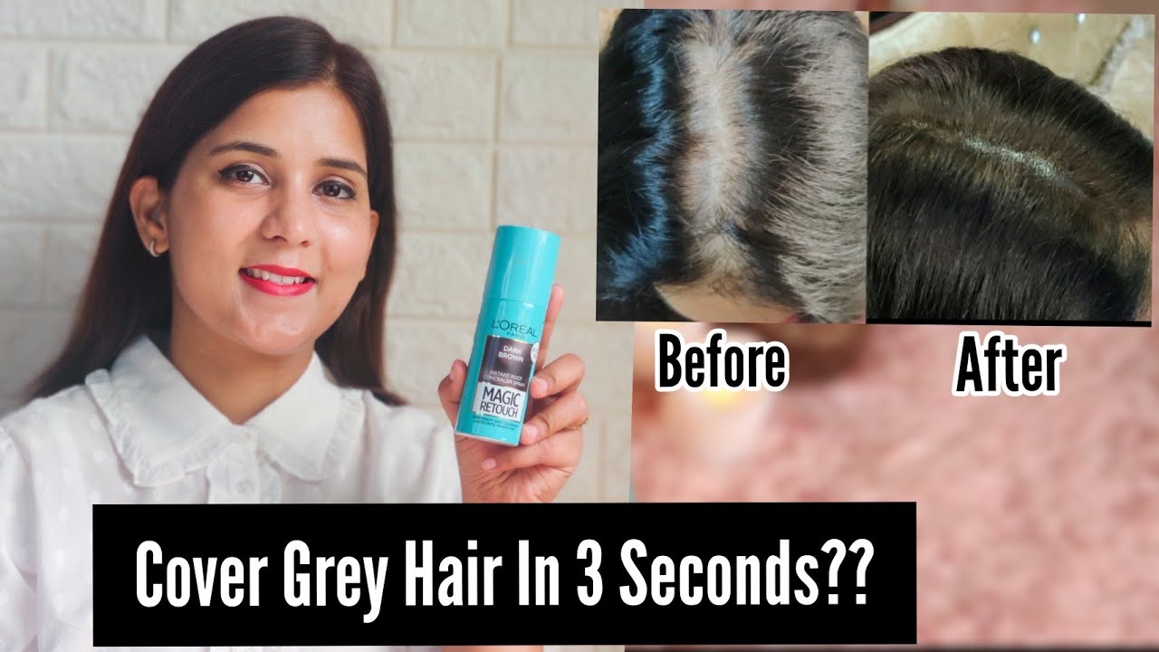 Как закрасить седые волосы за считанные секунды | Loreal Paris Magic Retouch | Обзор и демонстрация
