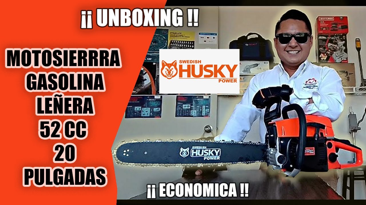 MOTOSIERRA HUSKY HMK5220-SW5220 🌳 Unboxing 🌳 Armado Motosierra Leñera husky SW5220