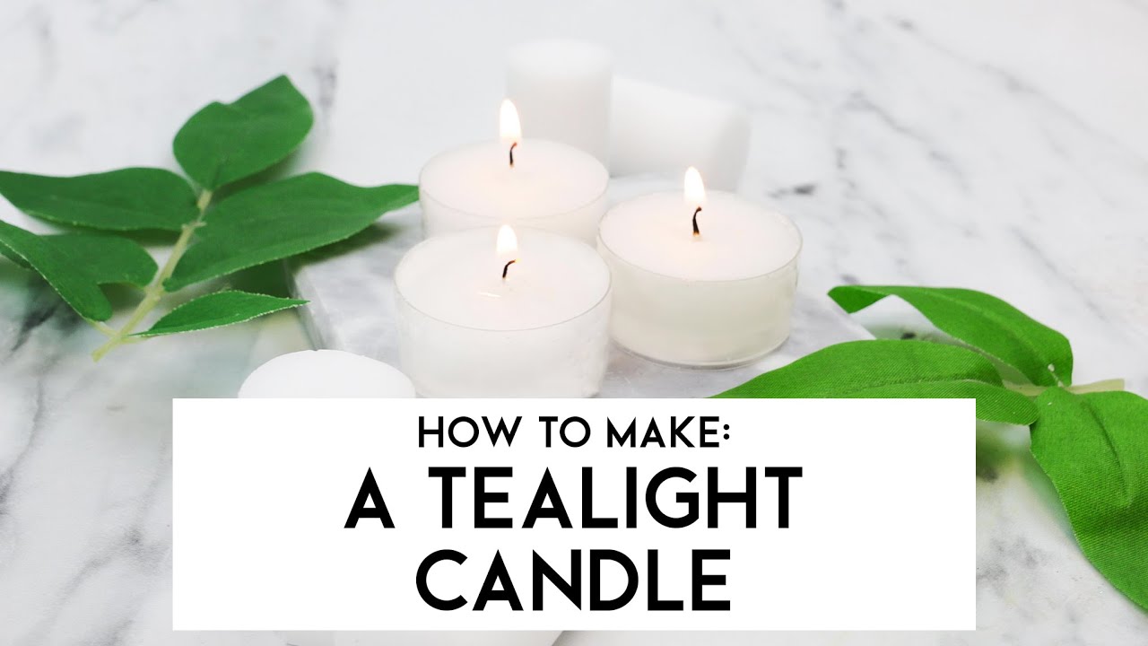 How To Make A Tea Light Candle 🕯️| Supplies For Candles