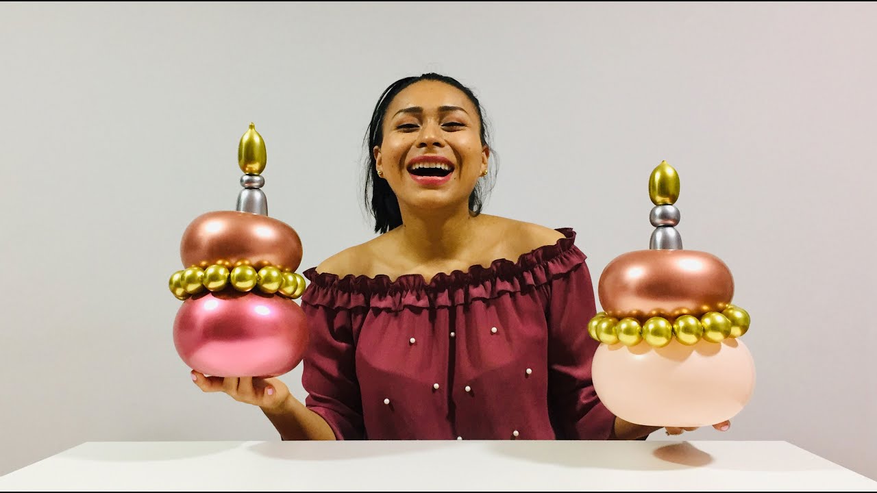Como hacer un Pastel de Globos - Decoración con Globos