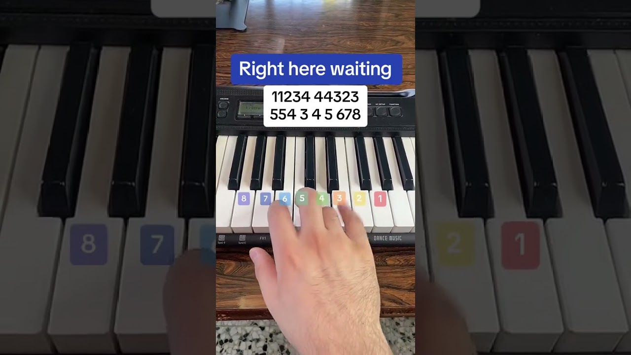 Right Here Waiting | Piano Tutorial #pianolession #pianolessons #piano #pianolessonsonline #music