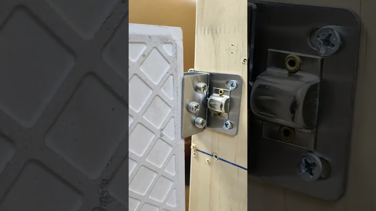 No-punch single-sided glass door hinges! #tools